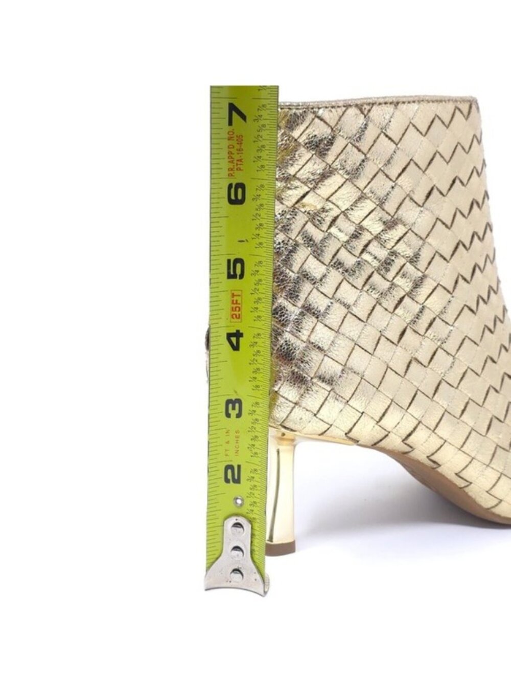 INC International Concepts Ankle Boots Raisiep Gold Woven Size 6.5 M - Picture 10 of 12